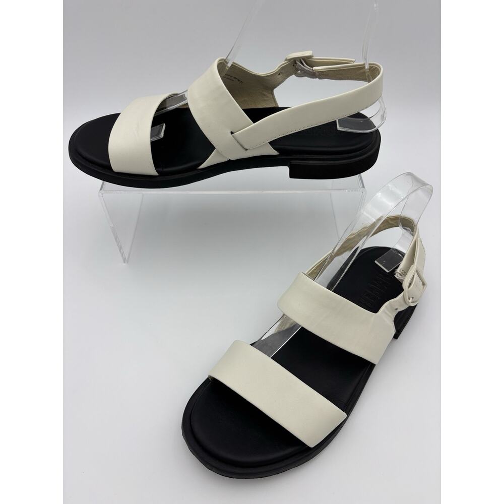 Camper Dana Two Strap Dad Sandal White Size 39 Slingback Minimalist Leather